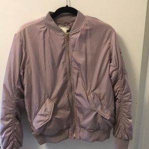 Silky bomber jacket perfect for spring!